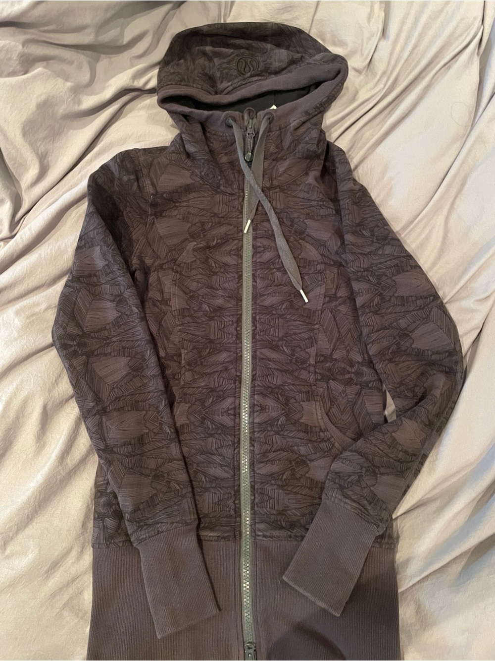 Sz 6 Lululemon Long Zip-up Hoodie